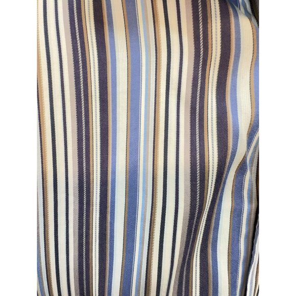 Thomas Dean Mens Long-Sleeve Button-Up Shirt Size XL Multicolor Striped - Picture 3 of 10